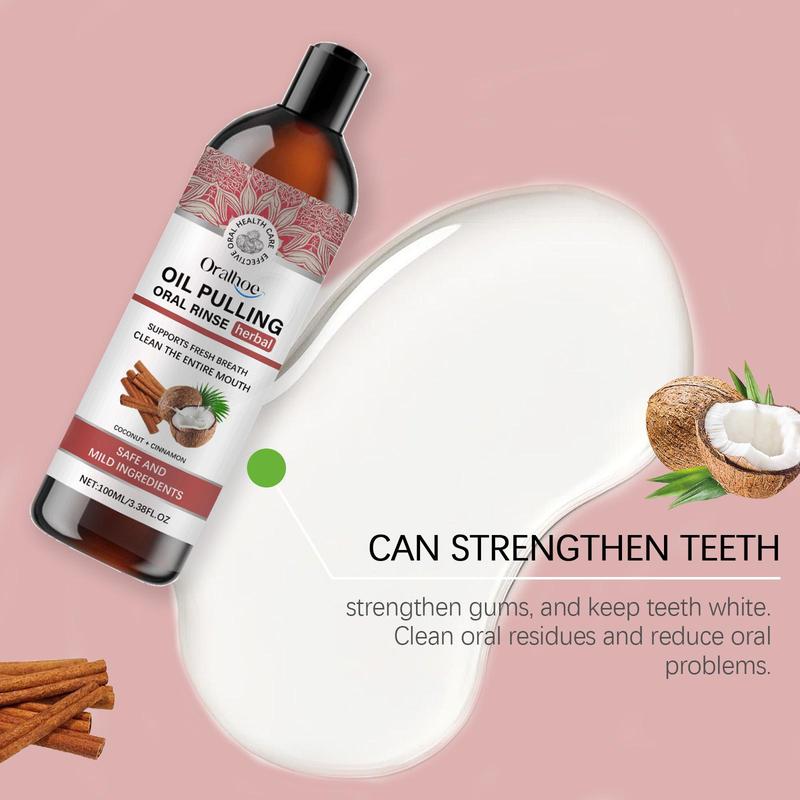 Oil Pulling Mouthwash, Daily Oral Care Mouthwash, Herbal Fresh Breath Mouthwash, Oral Care Product for Adults