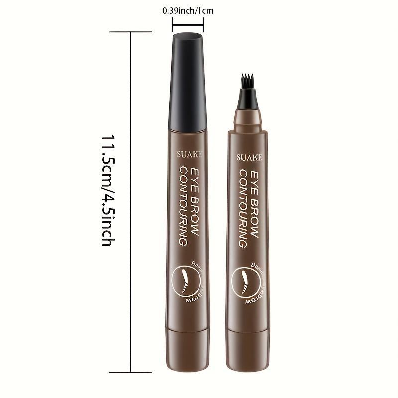 Waterproof Eyebrow Pen,Microblading Eyebrow Pencil With 4Split Head, Natural Looking BrowsMakeup ( 5 Colors ) Cosmetic