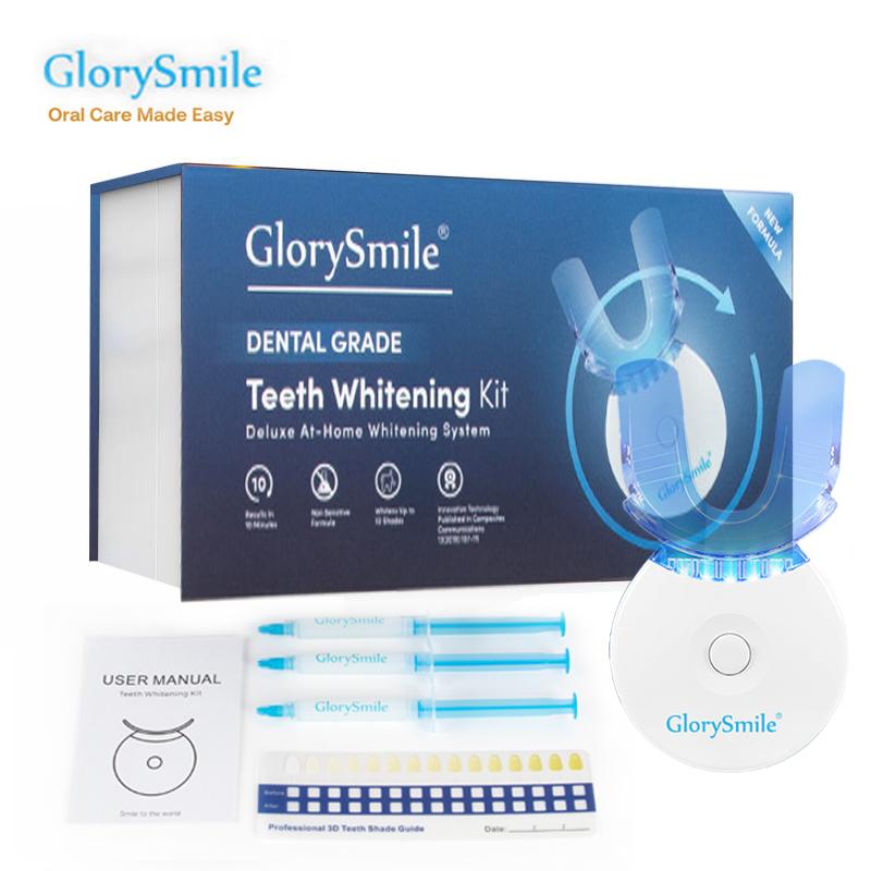 Teeth Whitening Kit,Teeth Whitening Light with 3 Carbamide Peroxide Teeth Whitening Gel for Sensitive Teeth, Travel-Friendly, Effective, Gentle,Safe,Easy to Use