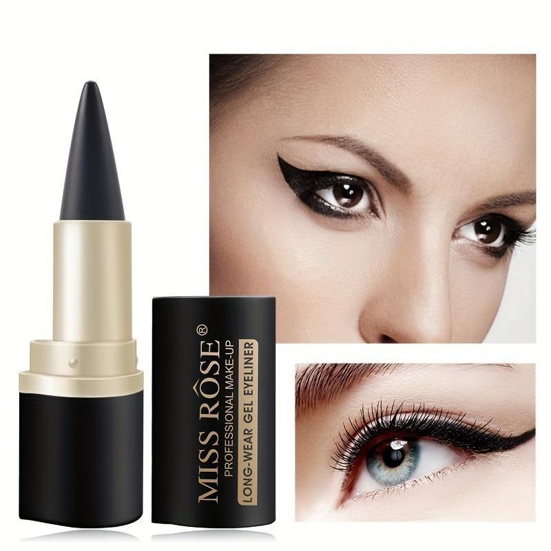 Long Lasting Solid Eyeliner, 2 4 Counts set Quick Drying Eyeliner, Professional Daily Makeup Accessories for Women and Girls