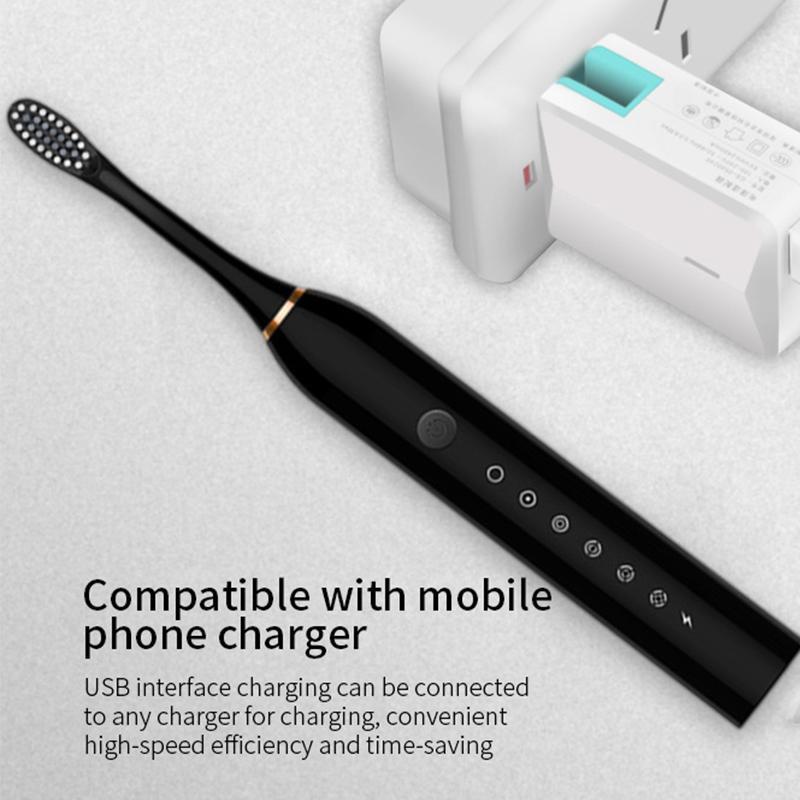 Electric Toothbrush, 3 Counts Electric Ultrasonic Toothbrush with 12pcs Replacement Brush Heads, Portable Waterproof Toothbrush for Adults & Children