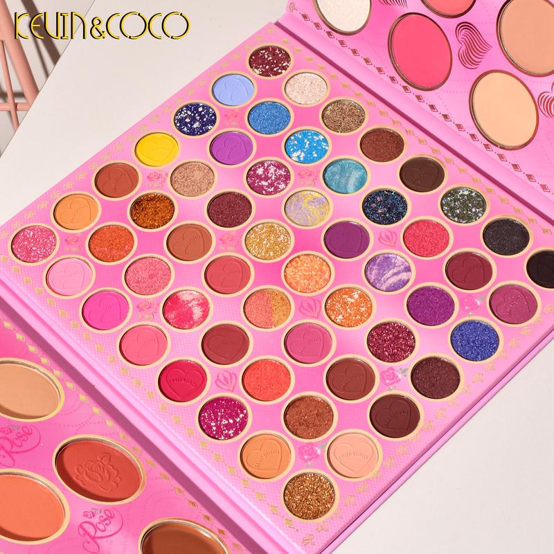 Kevin & Coco 72 Colors Eyeshadow Palette for Makeup and Cosmetics creatist  palette