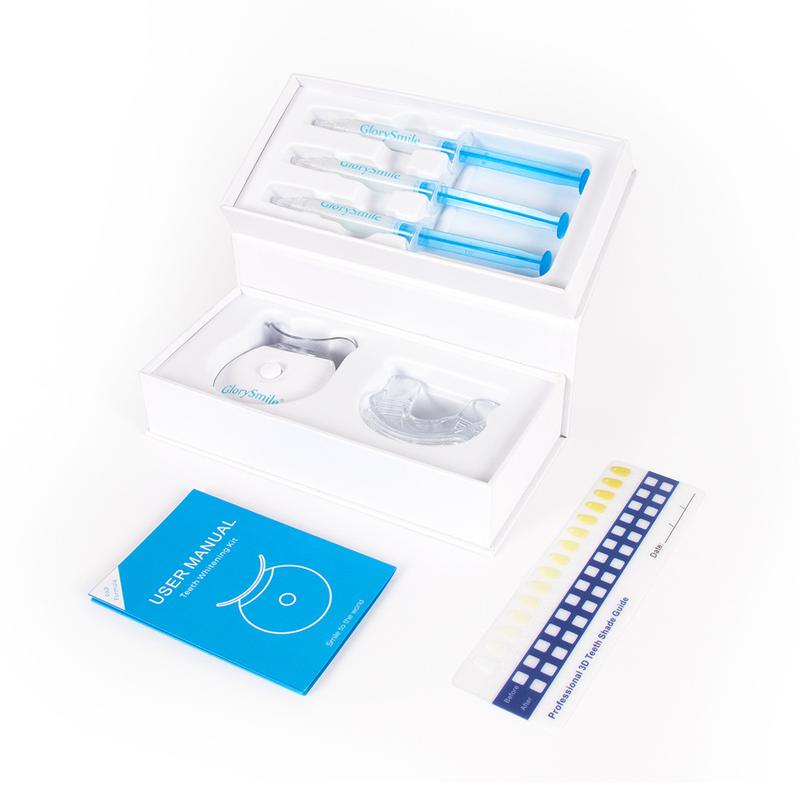 Original Teeth Whitening Kit with 5x LED Light, 18% Carbamide Peroxide Oral Care Halloween Black Friday Christmas Deal