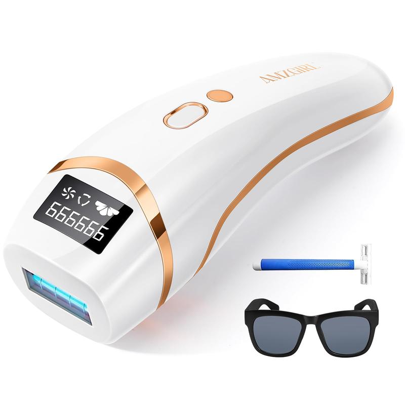 Laser Hair Removal Device for Women and Men, IPL Hair Removal 999,999 Flashes Permanent Hair Removal Device for Facial, Legs, Arms, Bikini Line, Whole Body Use at-Home