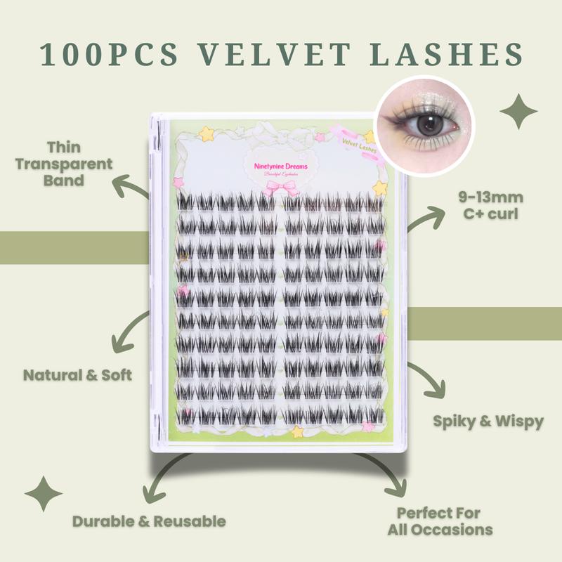 Ninetynine Dreams 100PCs Velvet Lashes