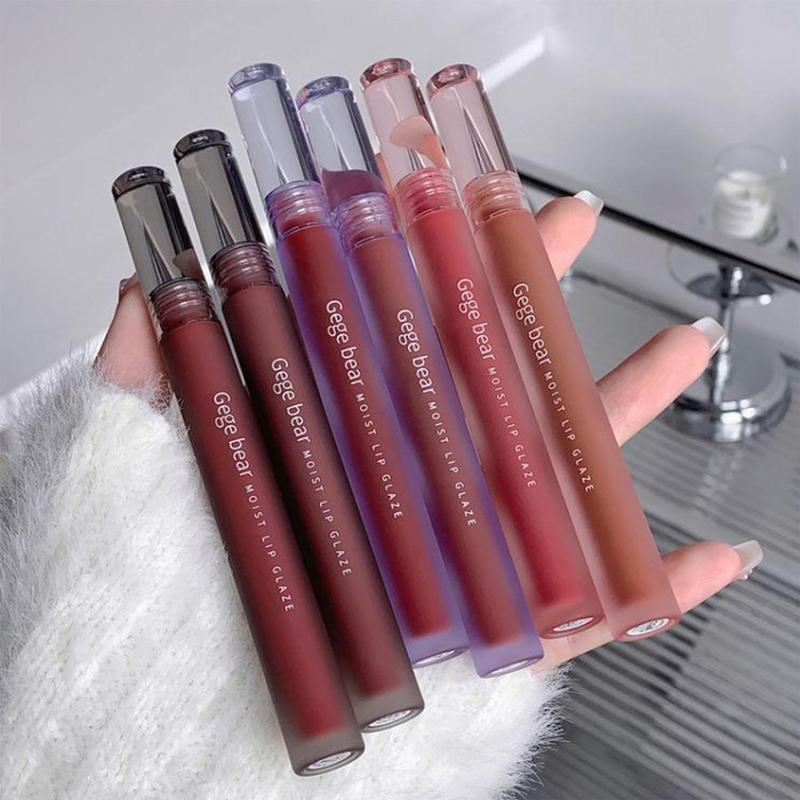 Long Lasting Lip Gloss, 6 Counts set Matte Easy Coloring Lip Stick, for All Occasions Lip Makeup, Girls and Women Makeup Accessories, Makeup Products