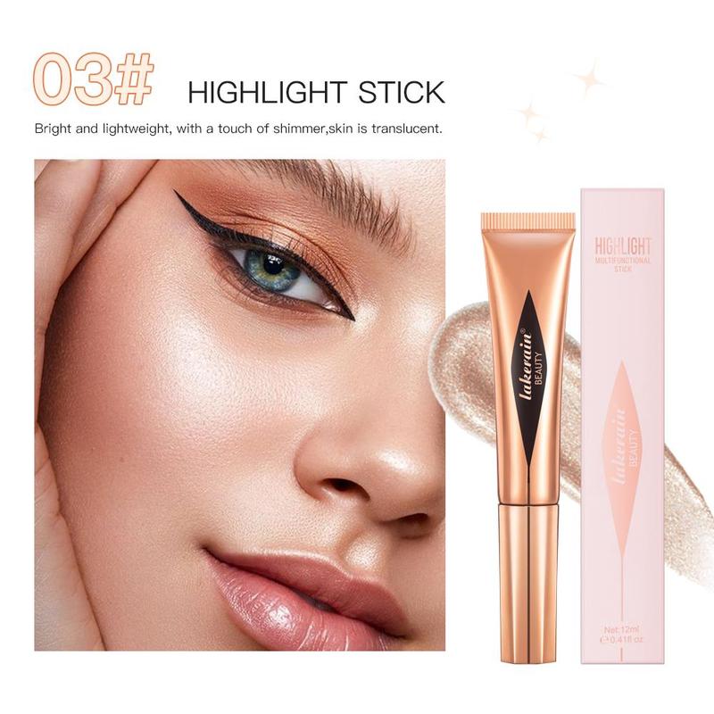 Makeup Products Set, 3 Counts Including Long Lasting Contour Stick & Highlight Wand & Blush Wand, Portable Bronzing Drop Cosmetic, Makeup Products