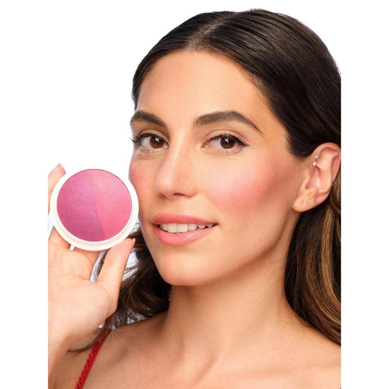 DIBS Beauty Sweet Cheeks Set - Desert Island Duo Cream Blush & Bronzer, Duet Baked Blush, and Duo Brush Face