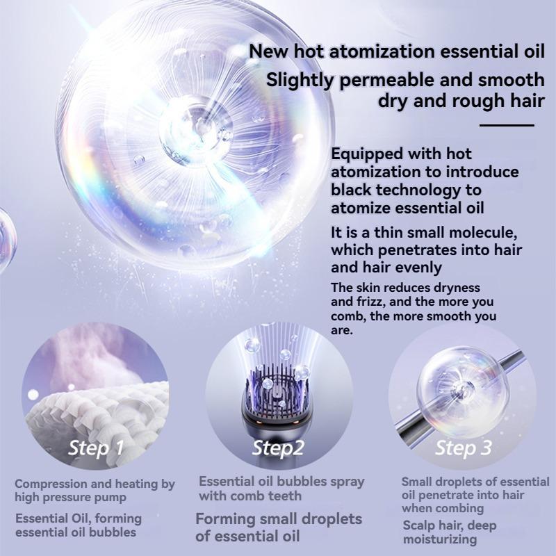 Electric Hair Massager, Portable USB Rechargeable Hair Scalp Massager, Multi-functional Hair Care Tool for Women & Men