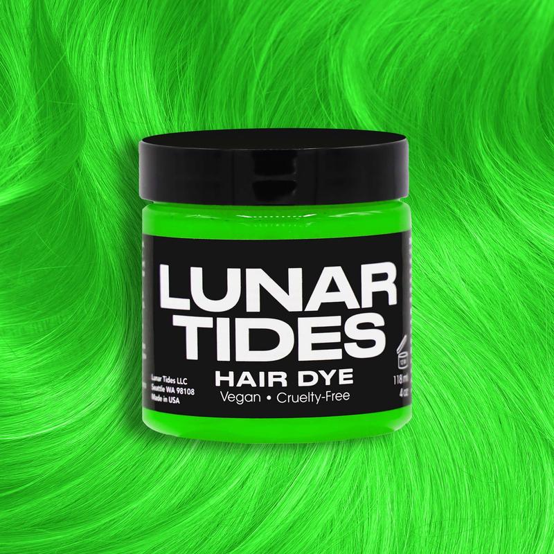 Lunar Tides Bright Green Hair Color Semi-permanent Dye - Aurora