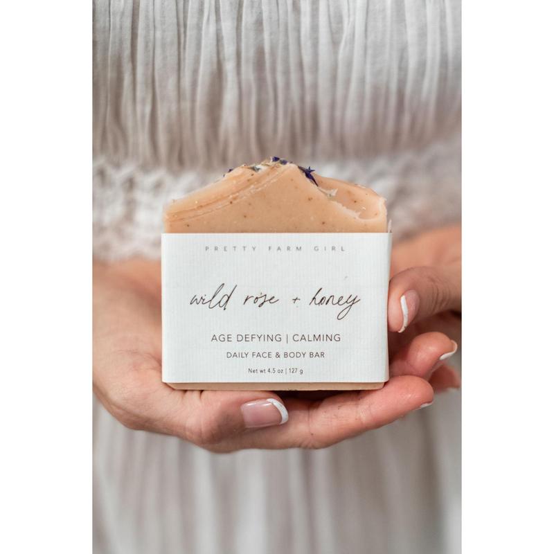 Wild Rose + Honey Handmade Tallow and Goat Milk Soap Bar