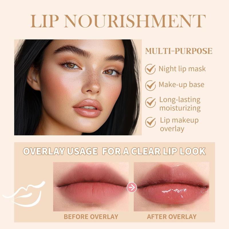 Long-lasting Moisturizing & Hydrating Lip Balm, Nourishing & Glossy Lip Stick, Plumping Lip Oil Lip Stick for Girls & Women, Christmas Gift