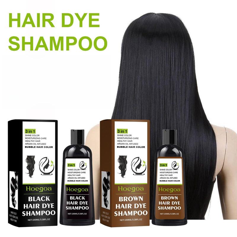 Plant Bubble Hair Dye Shampoo, Hair Care & Styling Product, Gentle Hair Shampoo for Women & Men, Christmas Gift