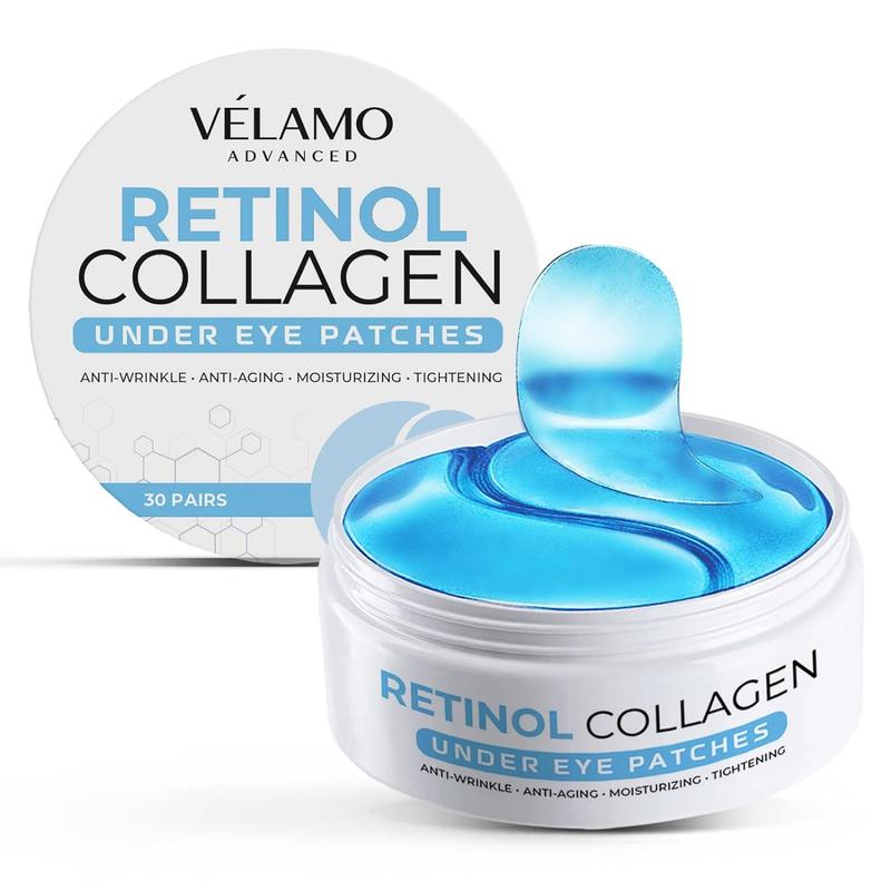 VELAMO ADVANCED Under Eye Patches 60pcs Collagen Retinol Eye Mask for Wrinkles and Dark Circles Puffiness - Skin Care