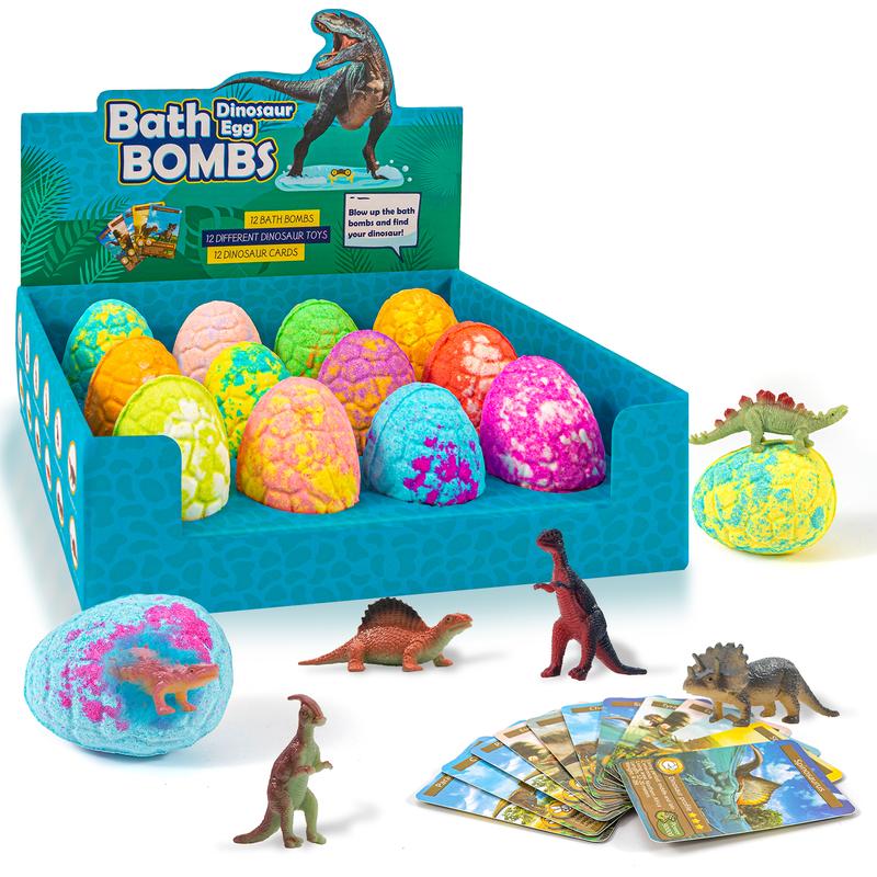 Bath Bombs for Kids with Surprise Toys Inside, 12 Pack Dinosaur Bath Bombs for Boys, Handmade for Birthday Gift coraline Organic Bath Kids Bath