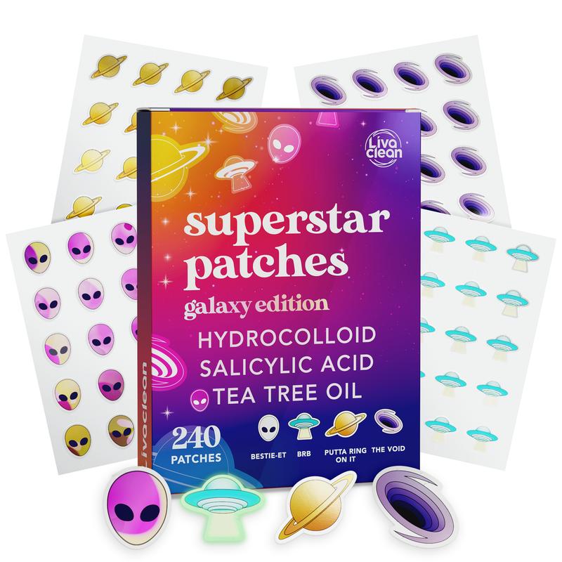 240 CT Galaxy Edition Superstar Pimple Patches w Salicylic Acid & Tea Tree Oil Acne Skincare