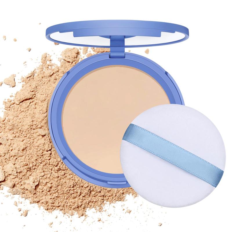 Cosmetic Lightweight Waterproof Powder Foundation - Natural Beige