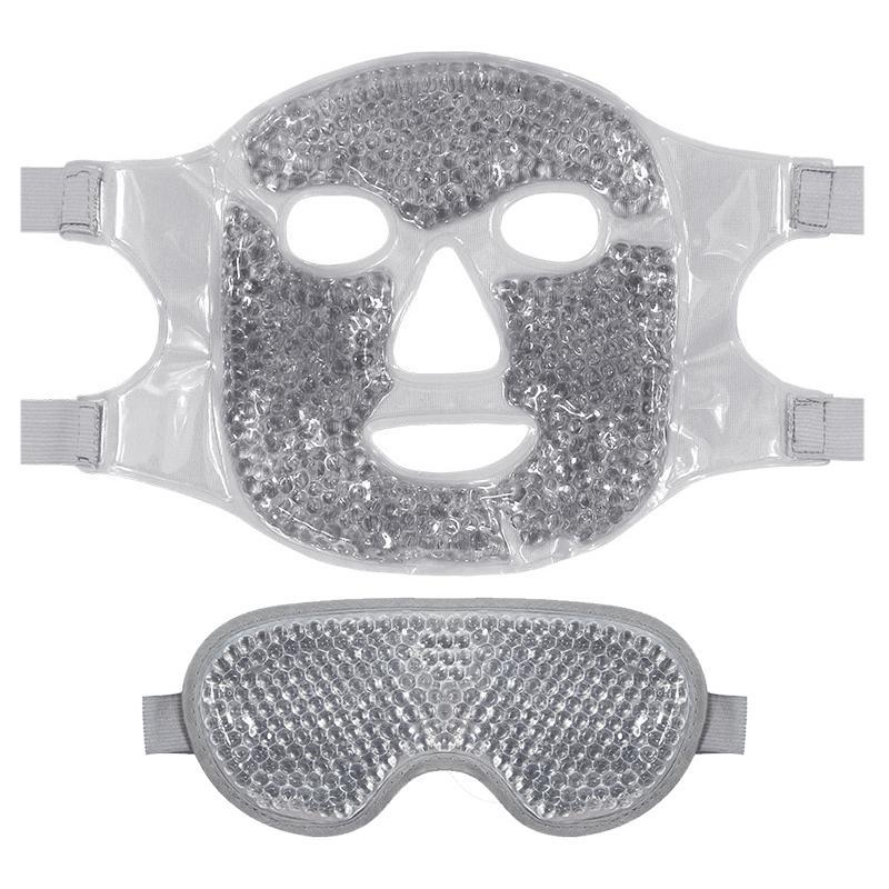 Gel Cooling Ice Mask, 1 Count  2 Counts Face Mask  Eye Mask, Reducing Puffiness, Soothing Dark Circles & Migraine Relief