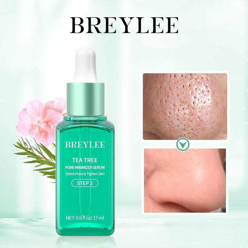 BREYLEE Tea Tree Blackhead Mask Pore Minimizer Serum New Version Shrink Pore Remove Blackhead Deep cleaning Skincare New Upgrade 17ml