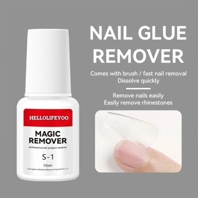 Nail Glue Remover for Press on Nails, Quick Stick on False Nails Remover, DIY Nail Art Remover, Manicure Tool for Women & Girls, Home and Salon Nail Supplies