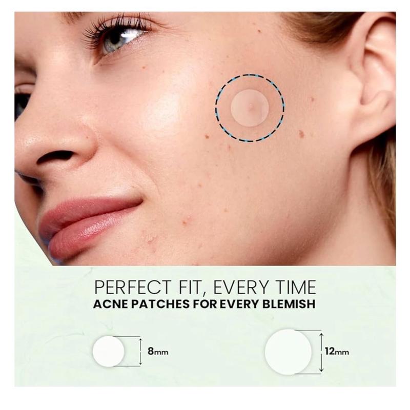 Fast Acting Pimple Extractor - Pimple Patches for face - 108 Dots Hydrocolloid & Hazel Acne Patches for Face Treatment (8mm & 12mm)