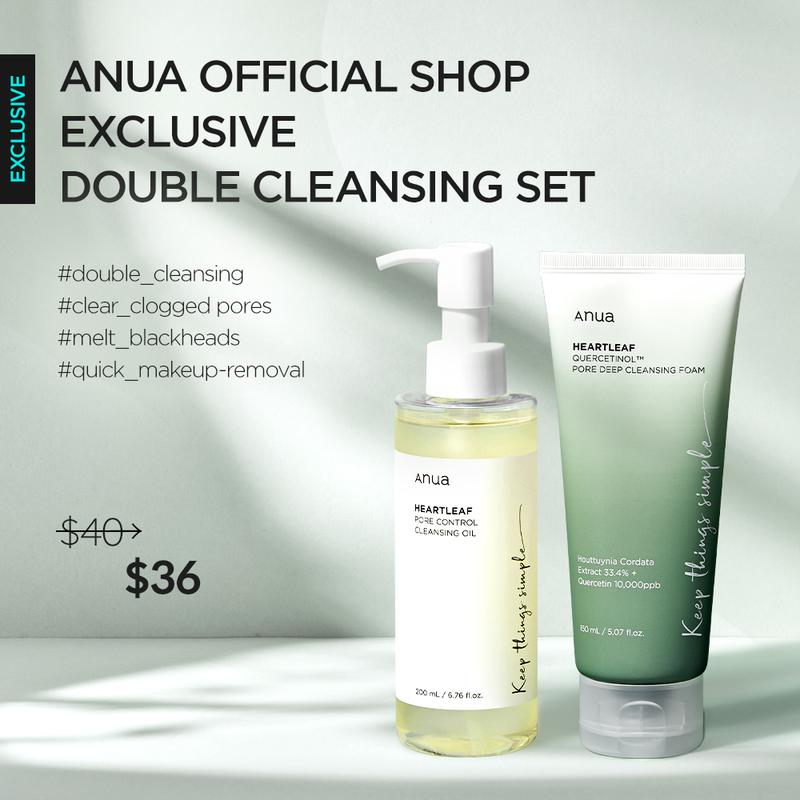 [Anua Official Shop] Double Cleanser Duo for Facial Cleansing Foam Korean | Foaming Deep Pore Face Wash, Facial cleanser, Facial wash