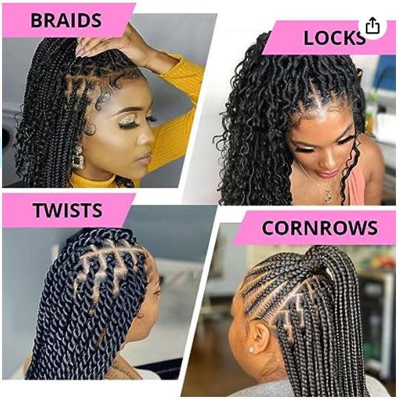 Dolahair Braid Mousse Foam Hair Mousse for Braids Locks Box Braids Curly Hair Setting Mousse for Braids Styling Mousse for Natural Hair Babyhair Edge Setting Mousse (3.4 Fl Oz)