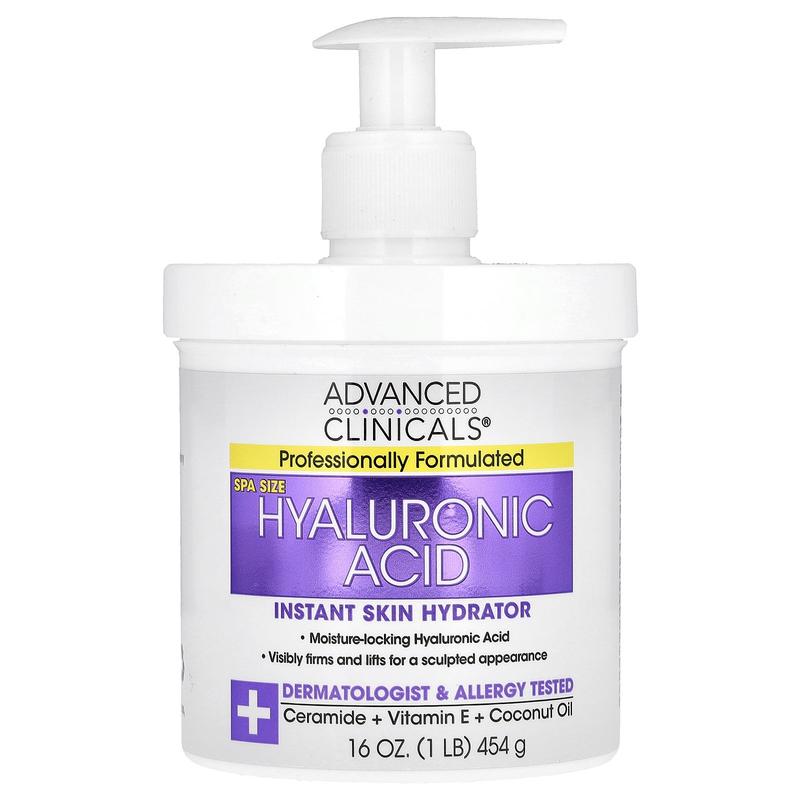 Advanced Clinicals Hyaluronic Acid, Instant Skin Hydrator, 1 lb (16 oz)