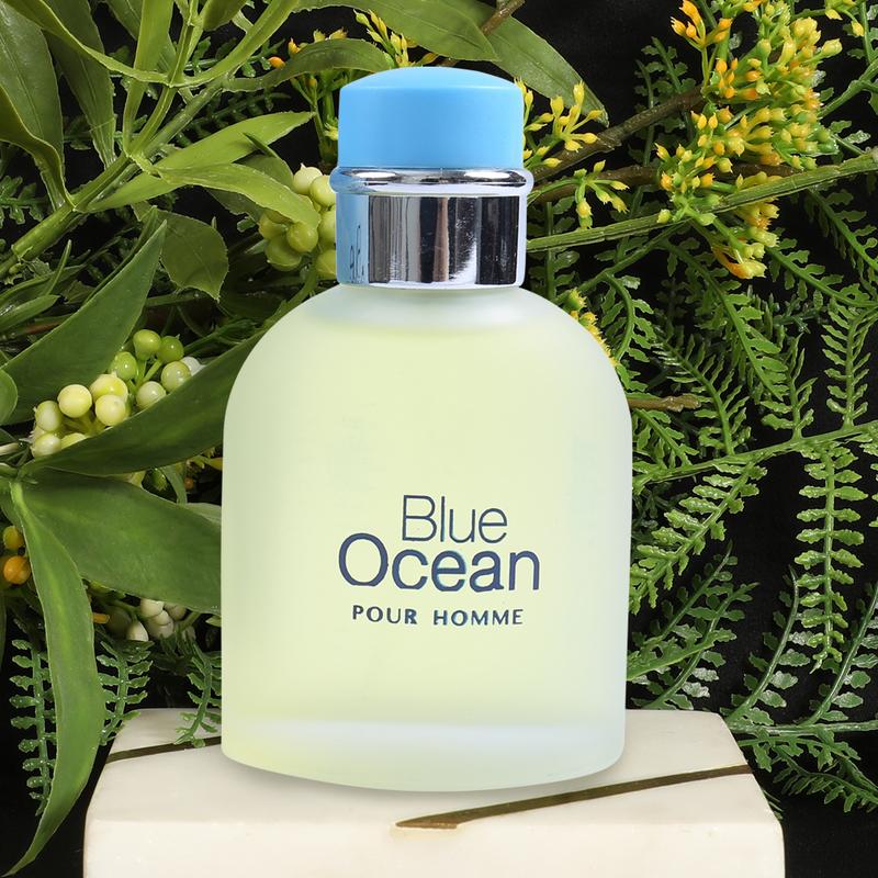 Blue Ocean Pour Homme Eau De Toilette Natural Spray Cologne For Men - 100ml 3.4fl.oz.