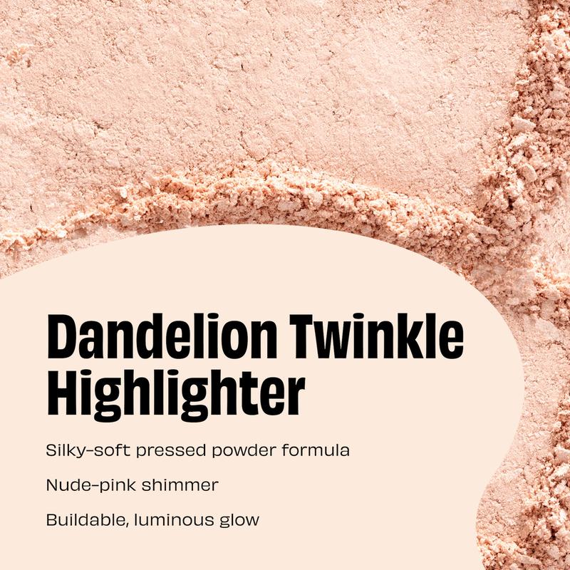 Mini Dandelion Twinkle Shimmer Finish Powder Highlighter Bronzer Makeup