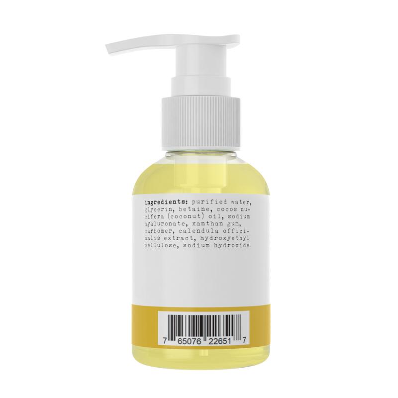 Sapo All Natural Calendula Face Cleanser with Coconut Oil & Hyaluronic Acid - Soothes and Purifies Facial Moisture