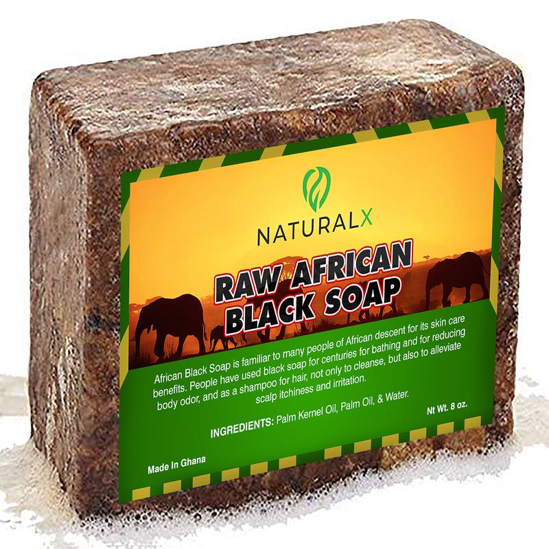 African Raw Black Soap (8oz)