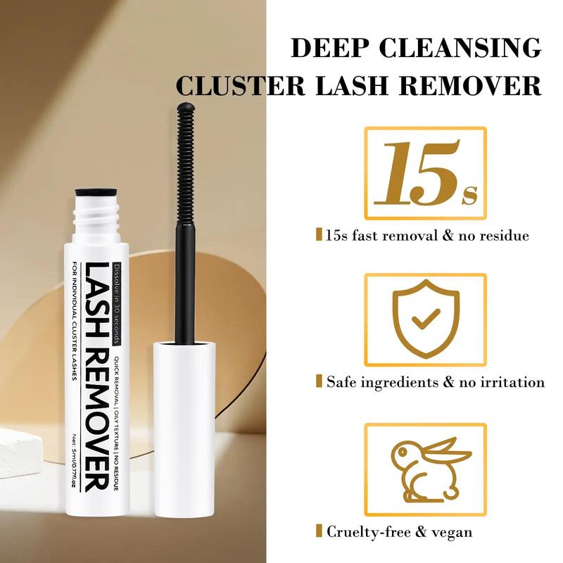 Tubular False Eyelash Glue Cleaner, Self-grafting Eyelash Glue Remover, Eyelash Cleaning Tool for Eye Makeup, Christmas Gift