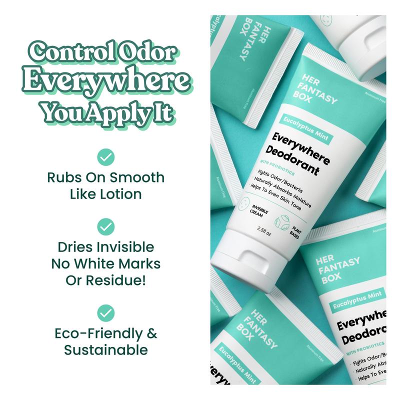 Everywhere Deodorant (Mint) - 3 Pack Whole Body Odor Control