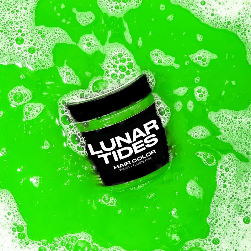 Lunar Tides Bright Green Hair Color Semi-permanent Dye - Aurora