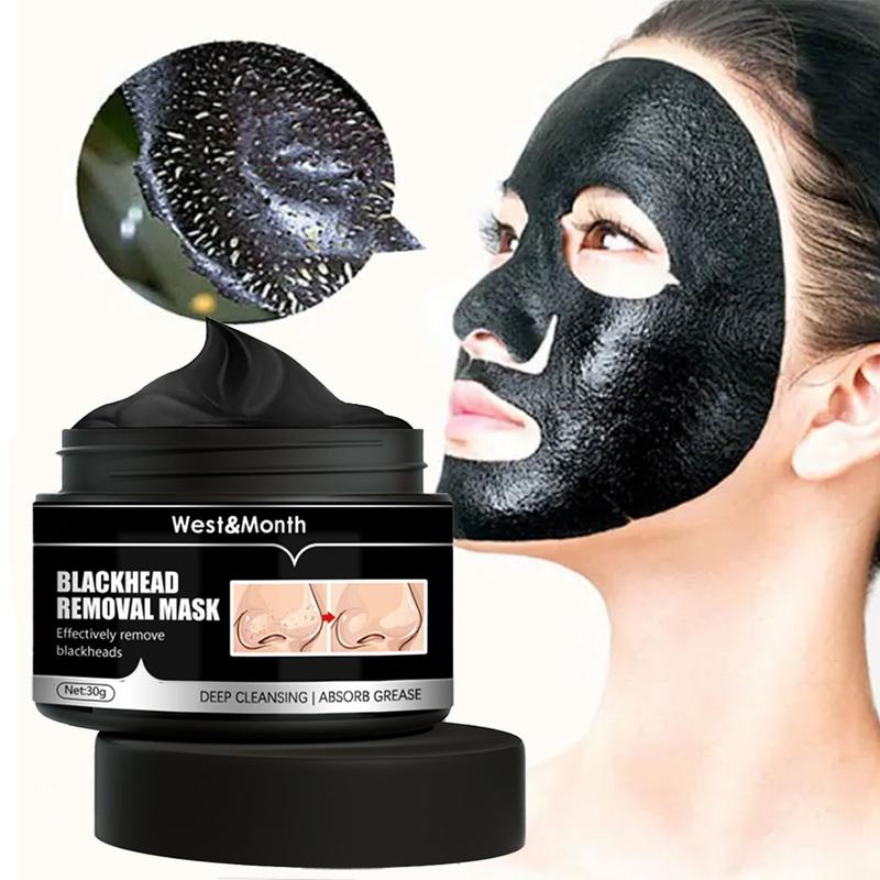 Black Tear Mask, Natural Power, Deep Cleansing, Skin Cleansing, Nose Cleansing, Hydrating and Moisturizing, Facial Treatment, Bamboo Charcoal Mask