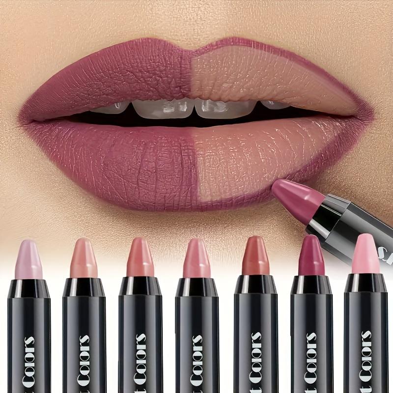 6PCS Crayon Matte Longwear Lipstick Pack Set, Moisture Smooth Color Stick Ultimate Lip Crayon For Makeup Collection - Waterproof Velvet Lipgloss Lip Stain for Halloween