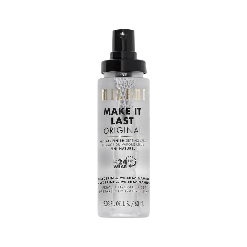 Milani Make It Last Original - Natural Finish Setting Spray 3-in-1 Setting Spray and Primer- Prime + Correct + Set Makeup Finishing Spray and Primer - Long Lasting Makeup Primer and Spray 2.03 Fl. Oz Radiance Cosmetic