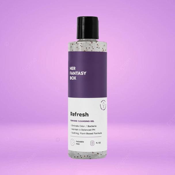 Refresh pH Balancing Shower Gel - Natural Feminine Hygiene Solution for Gentle Cleansing, Odor Control, and Skin Nourishment - pH-Balanced Formula for All Skin Types