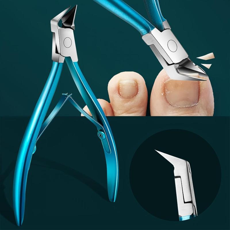 Toenail Clippers for Thick Ingrown Nails, Wide Opening Non-slip Long Handle Toenail Cutter Trimmers, Manicure & Pedicure Tools for Home & Salon Use, Callus Remover, Christmas Gift