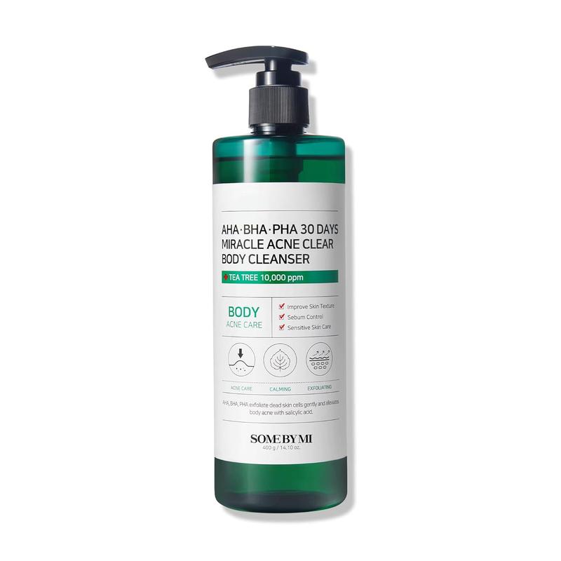 [SOME BY MI] AHA.BHA.PHA 30 Days Miracle Clear Body Cleanser 400g, Mild Exfoliating Daily Acne Body Wash for Acne Prone Skin - Deep Cleanses Back Acne and Sebum, Korean Body Care, Viral Clear Body Cleanser