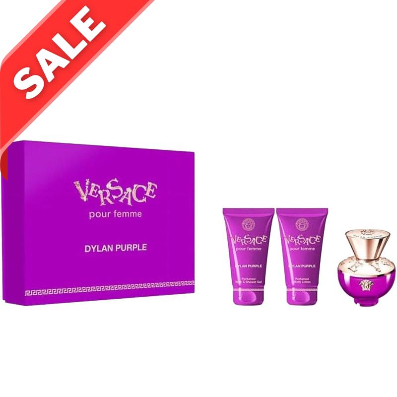 Versace Dylan Purple By Versace For Women In 3 Piece Gift Set - 1.7 Oz Eau De Parfum Spray, 1.7 Oz Perfumed Bath & Shower Gel, 1.7 Oz Perfumed Body Lotion