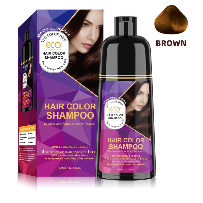 ECO Hair Color Shampoo - Magic Dye for Gray Hair, Lasting Color in Minutes,Ammonia-free (Burgundy) Hair Dye Haircare