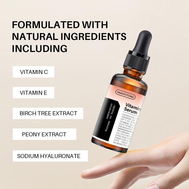 Vitamin C Facial Serum, 3 Counts set Moisturizing Brightening Skin Care Serum, Hydrating Nourishing Skin Care Product for Women & Men