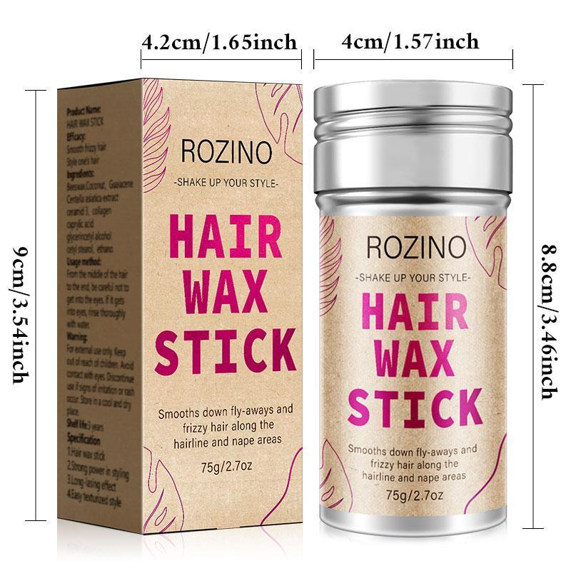 Hair Wax Stick, Long Lasting Hair Styling Wax Stick, Smooth Hair Wax Stick, Natural Flowing Hair Styling Product for Women & Men