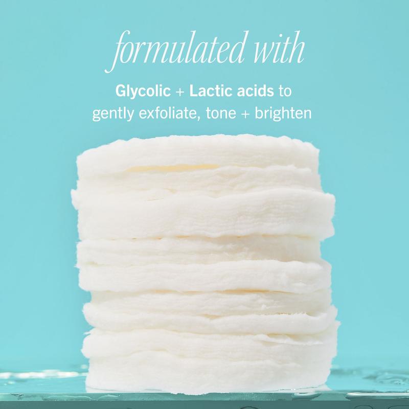 Facial Radiance Pads with Glycolic + Lactic Acids Compostable Exfoliant Radiant