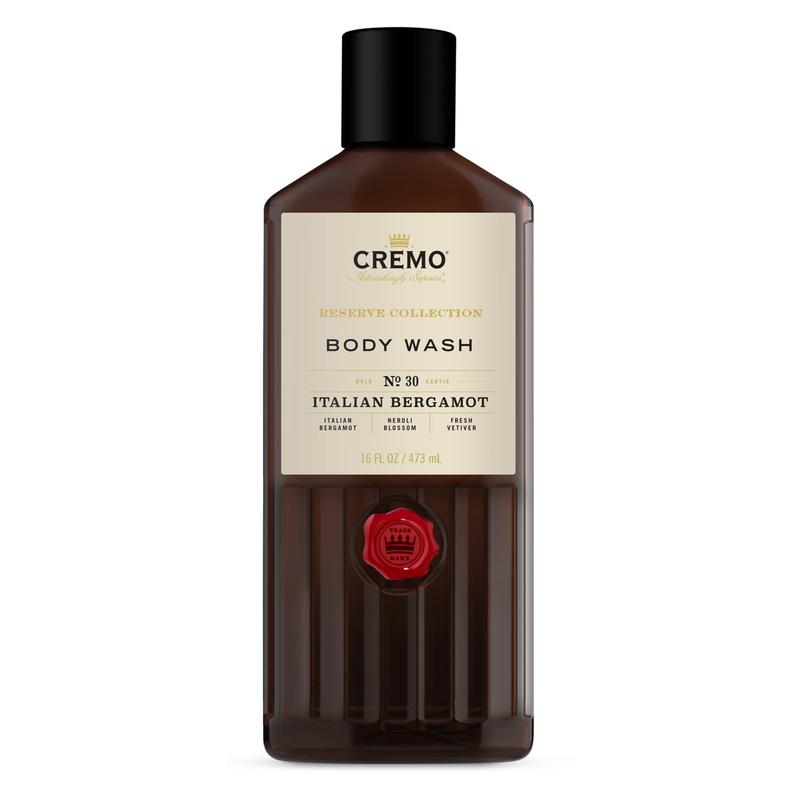 Cremo Rich-Lathering Italian Bergamot Body Wash for Men, Notes of Italian Bergamot, Neroli Blossom, and Fresh Vetiver 16 Fl Oz Body Care Fragrance