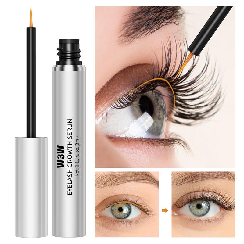 W3W Lash Serum, Eyelash Enhancer Growth Serum, Eyelash Serum, Lash Serum for Eyelash Enhance, Boost Lash Growth Serum, Gentle Formula for Longer, Fuller, and Thicker Lashes, 3ml