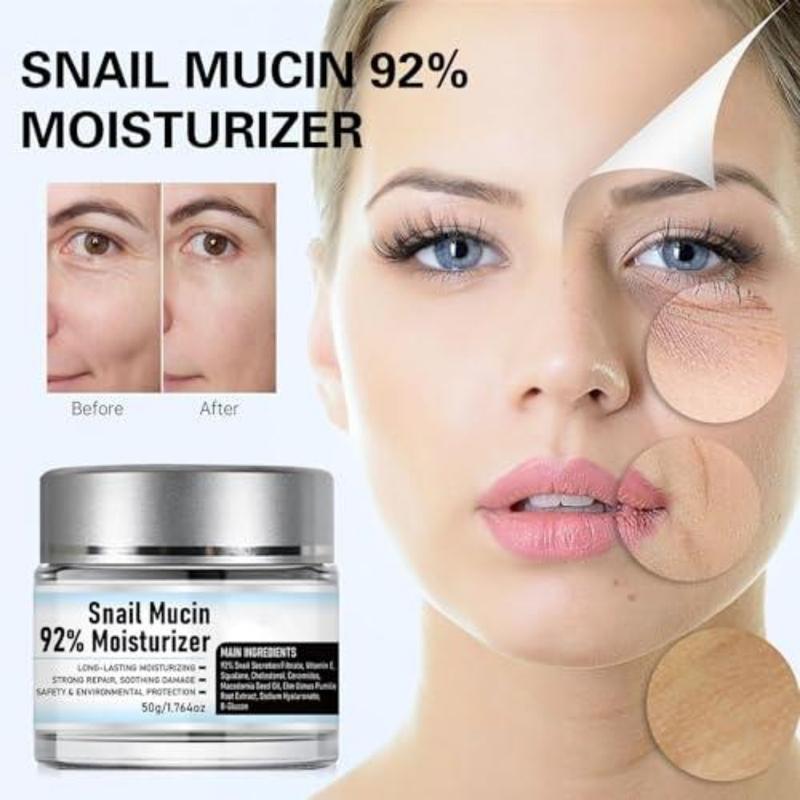 Snail Mucin Daily Moisturizer Cream | Original Snail Secretion Filtrate Nourishing Cream | Hydrating Face Cream for Revitalized Skin (50g)