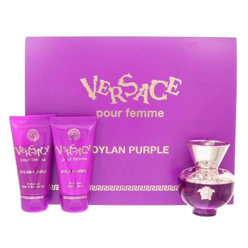 Versace Dylan Purple By Versace For Women In 3 Piece Gift Set - 1.7 Oz Eau De Parfum Spray, 1.7 Oz Perfumed Bath & Shower Gel, 1.7 Oz Perfumed Body Lotion